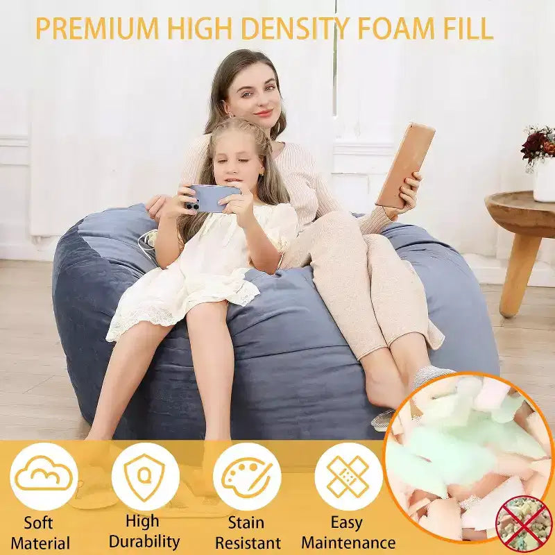 Pouf poire, canapé paresseux confortable pour adultes et enfants avec rembourrage