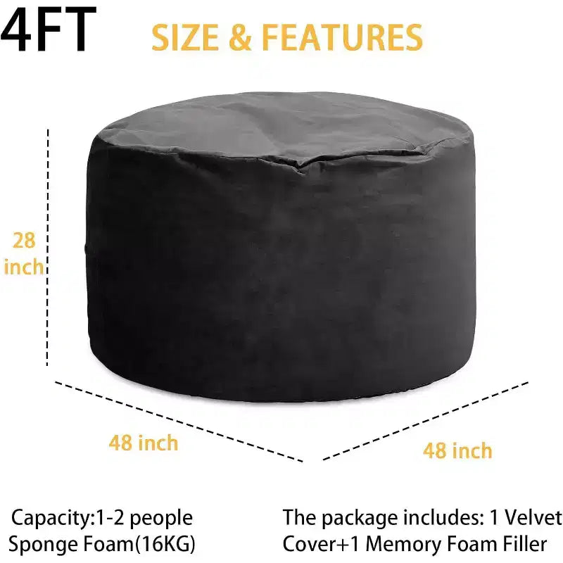 Pouf poire, canapé paresseux confortable pour adultes et enfants avec rembourrage