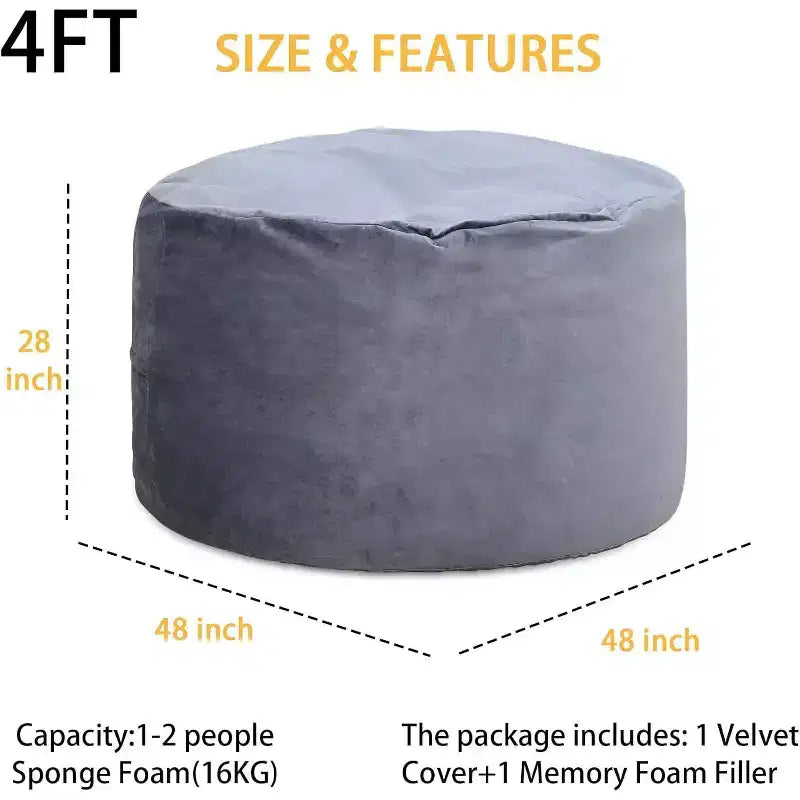 Pouf poire, canapé paresseux confortable pour adultes et enfants avec rembourrage