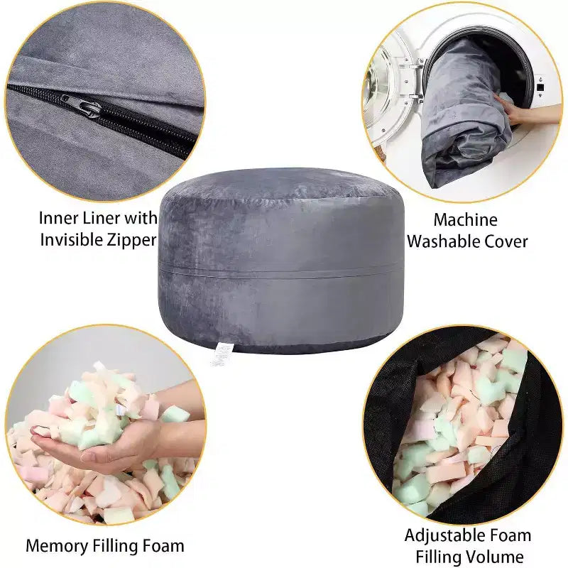 Pouf poire, canapé paresseux confortable pour adultes et enfants avec rembourrage