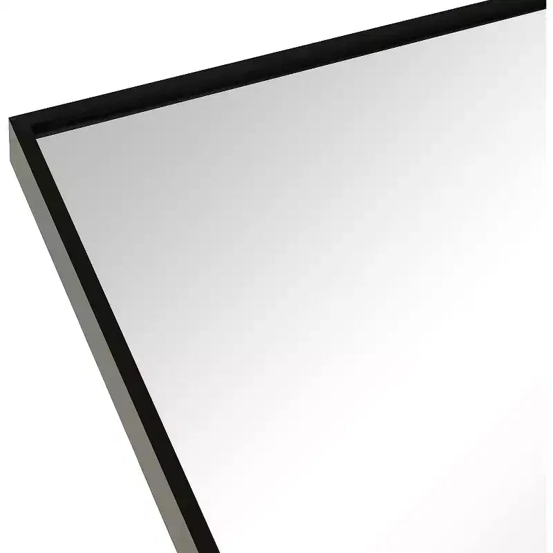 Miroir mural décoratif en métal 20x30 encadré et cintré pour mur noir