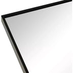 Miroir mural décoratif en métal 20x30 encadré et cintré pour mur noir