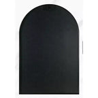 Miroir mural décoratif en métal 20x30 encadré et cintré pour mur noir