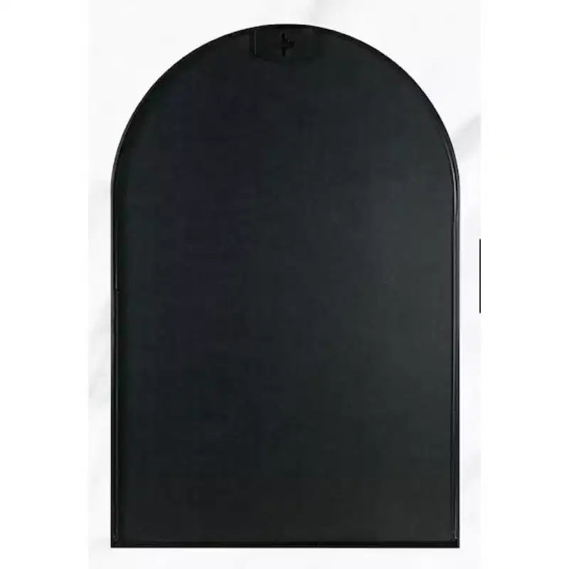 Miroir mural décoratif en métal 20x30 encadré et cintré pour mur noir