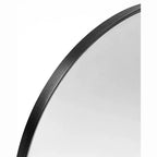 Miroir mural décoratif en métal 20x30 encadré et cintré pour mur noir