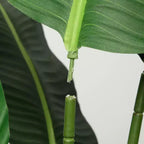 Plante de paradisier 48 - Arbre artificiel réaliste à feuilles de bananier avec pot