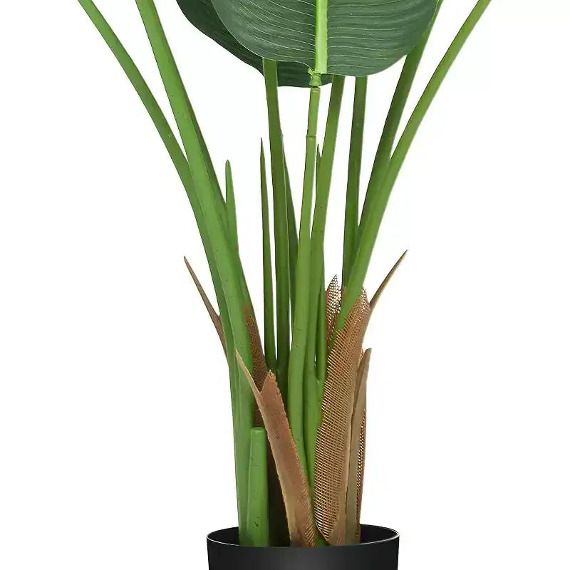 Plante de paradisier 48 - Arbre artificiel réaliste à feuilles de bananier avec pot