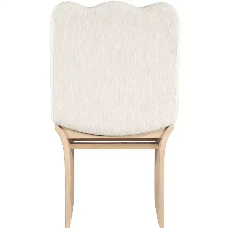 Chaise de salle à manger Shaw en tissu chenille crème