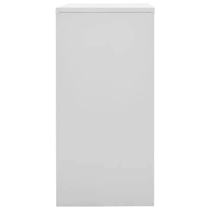 Casier en métal gris clair et vert moyen