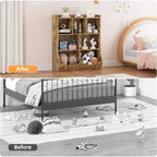 Meuble de Rangement Blanc pour Jouets, Étagère à Livres 3 Niveaux pour Enfants avec Organiseur à Casiers, Compartiments Ouverts et Bacs Inclinables pour Chambre ou Salle de Jeux
