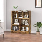 Meuble de Rangement Blanc pour Jouets, Étagère à Livres 3 Niveaux pour Enfants avec Organiseur à Casiers, Compartiments Ouverts et Bacs Inclinables pour Chambre ou Salle de Jeux