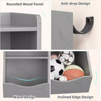 Meuble de Rangement Blanc pour Jouets, Étagère à Livres 3 Niveaux pour Enfants avec Organiseur à Casiers, Compartiments Ouverts et Bacs Inclinables pour Chambre ou Salle de Jeux
