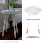Table d'appoint ronde, meuble d'appoint moderne avec plateau pour boissons ou objets décoratifs, table d'appoint ou table de chevet