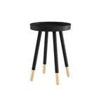 Table d'appoint ronde, meuble d'appoint moderne avec plateau pour boissons ou objets décoratifs, table d'appoint ou table de chevet