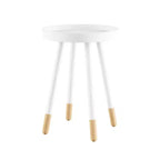 Table d'appoint ronde, meuble d'appoint moderne avec plateau pour boissons ou objets décoratifs, table d'appoint ou table de chevet
