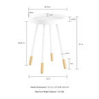 Table d'appoint ronde, meuble d'appoint moderne avec plateau pour boissons ou objets décoratifs, table d'appoint ou table de chevet