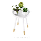 Table d'appoint ronde, meuble d'appoint moderne avec plateau pour boissons ou objets décoratifs, table d'appoint ou table de chevet