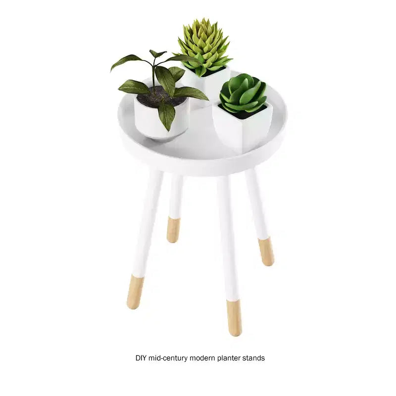 Table d'appoint ronde, meuble d'appoint moderne avec plateau pour boissons ou objets décoratifs, table d'appoint ou table de chevet