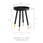 Table d'appoint ronde, meuble d'appoint moderne avec plateau pour boissons ou objets décoratifs, table d'appoint ou table de chevet