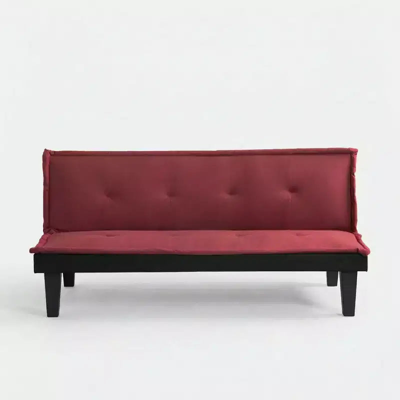 62,99 CHF Canapé-lit futon convertible en faux suède, dossier réglable 5 positions, canapé-lit jumeau