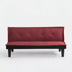 62,99 CHF Canapé-lit futon convertible en faux suède, dossier réglable 5 positions, canapé-lit jumeau