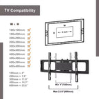 Meuble TV Gill en tube métallique avec étagères en verre trempé, angle et hauteur réglables