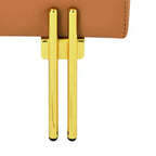 Banc de rangement ottoman en cuir anti-rayures de 22 pouces, banc d'entrée respectueux des animaux avec pieds en acier inoxydable doré, orange