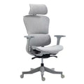 HomeRoots Set of Two Gray Adjustable Height Swivel Rolling Office Chair