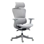 HomeRoots Set of Two Gray Adjustable Height Swivel Rolling Office Chair