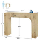 Console rustique de ferme - Table d'entrée étroite en bois derrière le canapé, Meuble de couloir rustique et fin pour salons, vestibules et appartements
