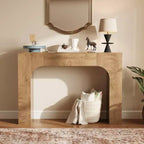 Farmhouse Console Table - Narrow Wood Entryway Sofa Table Behind Couch, Slim Rustic Hallway Furniture for Living Rooms, Foyers, and Apartments