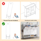 Meuble à chaussures avec 4 tiroirs basculants Meuble de rangement à chaussures dissimulé avec rangement ouvert pour l'entrée, le couloir, la chambre à coucher Organiseur de chaussures