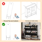 Meuble à chaussures avec 4 tiroirs basculants Meuble de rangement à chaussures dissimulé avec rangement ouvert pour l'entrée, le couloir, la chambre à coucher Organiseur de chaussures