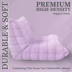 Fauteuil d'appoint moderne pour salon, fauteuil rembourré confortable avec coussin haute densité, chaise pour chambre, appartement - Rose Teddy