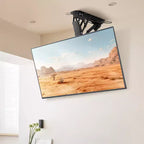 Support de plafond motorisé pour téléviseur, support mural pour téléviseur de 32 à 70 pouces, support de plafond électrique réglable pour téléviseur, support de télévision motorisé rabattable, noir