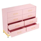 Commode moderne pour chambre à coucher avec 8 tiroirs, commode de meuble TV pour salon, couloir, entrée