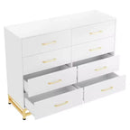 Commode moderne pour chambre à coucher avec 8 tiroirs, commode de meuble TV pour salon, couloir, entrée