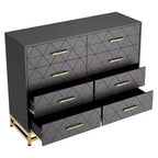 Commode moderne pour chambre à coucher avec 8 tiroirs, commode de meuble TV pour salon, couloir, entrée