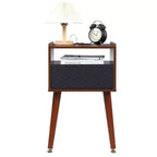 Table de chevet moderne, Table d'appoint en bois, Petite table d'appoint, Table de chevet avec tiroirs de rangement pour chambre, salon, bureau