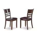 Salle à manger Belmont - Table de salle à manger avec rallonge et chaises de salle à manger, Cappuccino