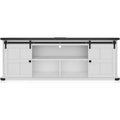 70 TV Stand for 75 Inch TVs, Entertainment Center and Media Furniture with Sliding Barn Doors & Storage Cabinets, Modern TV Console Table