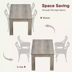 Table à manger pour 4-6 personnes, table de salle à manger et de cuisine rectangulaire de 160 cm en bois de style ferme pour 4 personnes pour appartement, maison