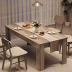 Table à manger pour 4-6 personnes, table de salle à manger et de cuisine rectangulaire de 160 cm en bois de style ferme pour 4 personnes pour appartement, maison