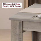 Table à manger pour 4-6 personnes, table de salle à manger et de cuisine rectangulaire de 160 cm en bois de style ferme pour 4 personnes pour appartement, maison
