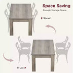 Table à manger pour 4-6 personnes, table de salle à manger et de cuisine rectangulaire de 160 cm en bois de style ferme pour 4 personnes pour appartement, maison