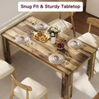 Table à manger pour 4-6 personnes, table de salle à manger et de cuisine rectangulaire de 160 cm en bois de style ferme pour 4 personnes pour appartement, maison