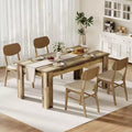 Dining Table for 4-6, 63 Wood Farmhouse Rectangular Dining Room & Kitchen Table for 4 for Apartment, Home