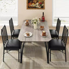 Ensemble table à manger carrée avec chaises rembourrées Table de cuisine pour la maison, l'appartement, les petits espaces