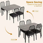 Ensemble table à manger carrée avec chaises rembourrées Table de cuisine pour la maison, l'appartement, les petits espaces