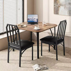 Ensemble table à manger carrée avec chaises rembourrées Table de cuisine pour la maison, l'appartement, les petits espaces